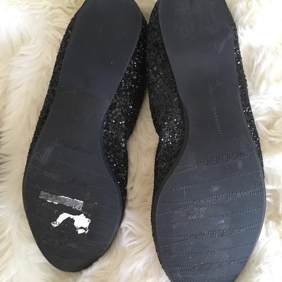 Stuart Weitzman Lastikon Glitter Ballet Flats - Picture 5 of 7